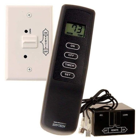 Skytech SkyTech 1001T-LCD-A All Battery Powered Four-Button Velvet Touch Handheld Transmitter with LCD Screen - On & Off Remote Control Timer 1001T-LCD-A